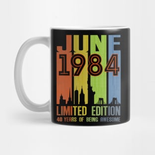 June 1984 Limited Edition 40 Years Of Being Awesome Mug